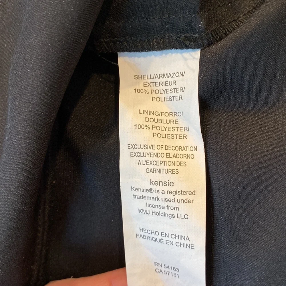 KENSIE Butterfly Black Maxi Dress Medium - Picture 7 of 7